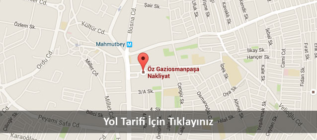 Öz Gaziosmanpaşa Nakliyat İletişim